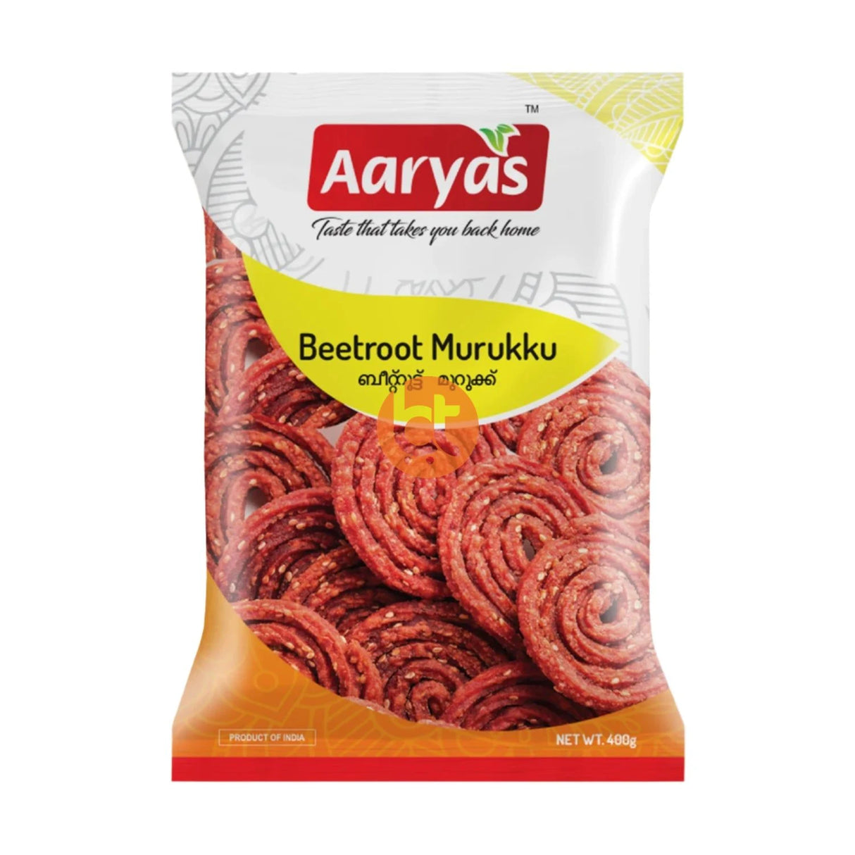 Aaryas Beetroot Murukku 400g Online at BigTrolley Groceries