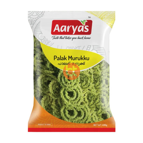 Aaryas Foods Palak Murukku 400g Online at BigTrolley Groceries