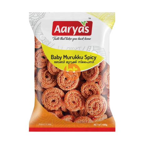 Aaryas Foods Baby Murukku 400g Online at BigTrolley Groceries