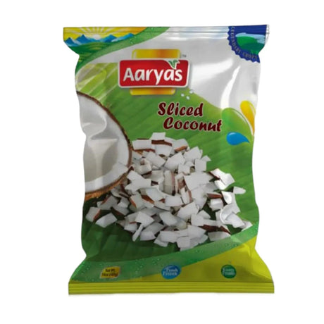 Aarys Sliced, Cut Coconut 400g 