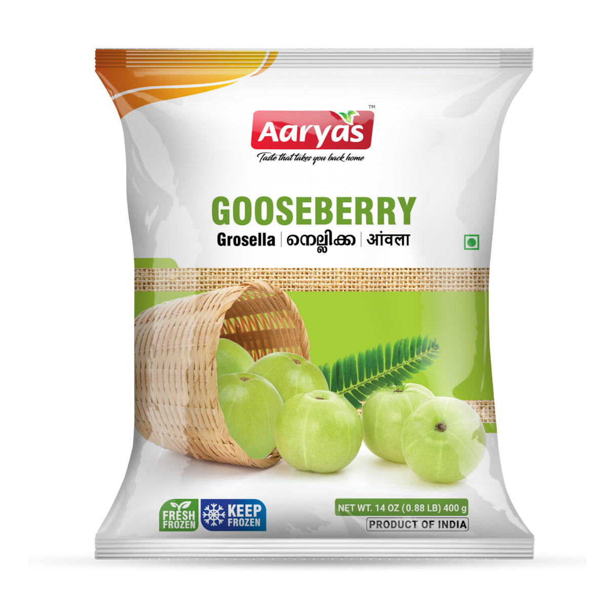 Aaryas Frozen Gooseberries 400g