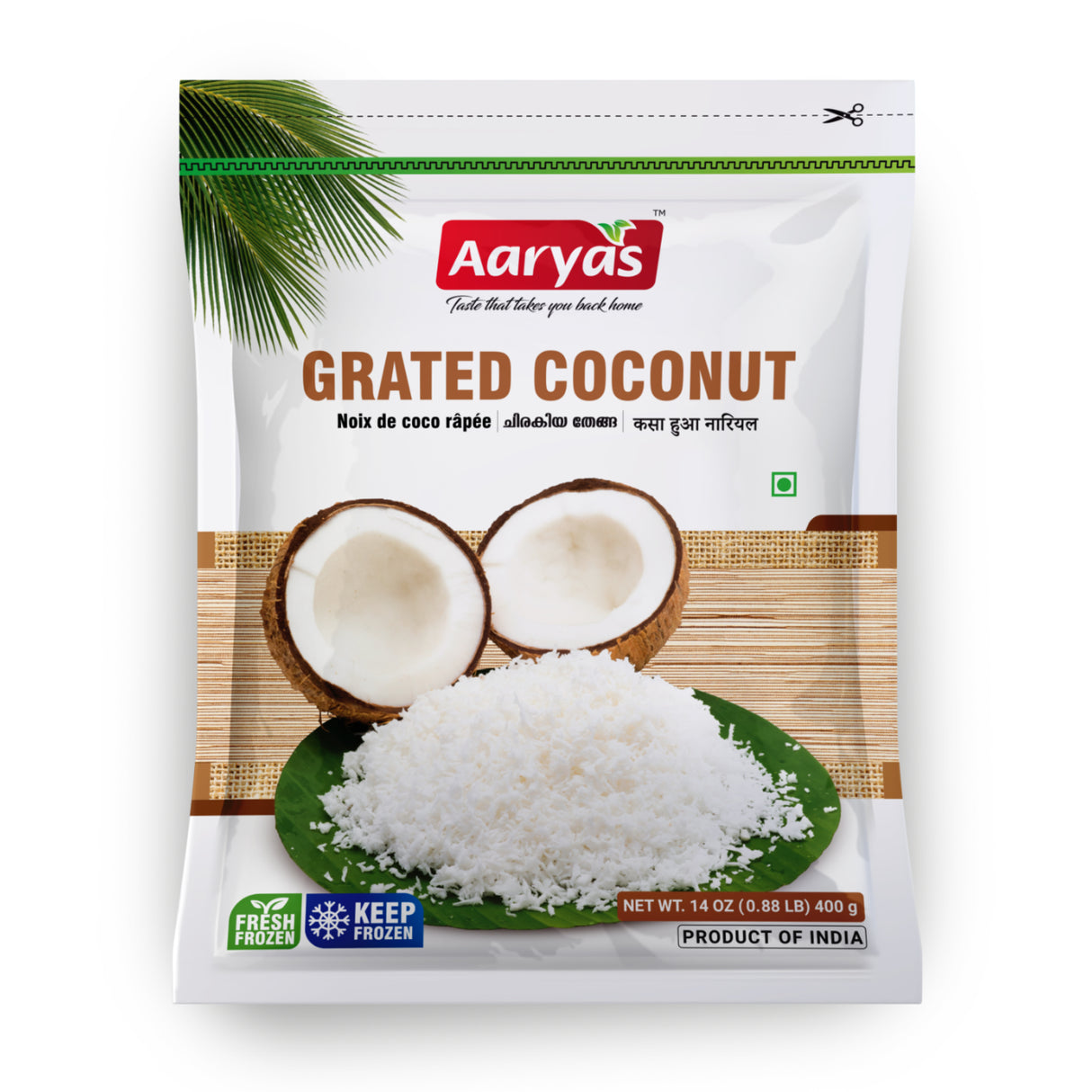 Aaryas Grated Coconut 400g Online at BigTrolley Groceries