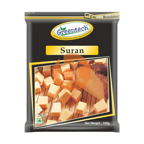 Greentech Frozen Suran, (Yam) ചേന 340g - Suran (Yam) by Greentech - Frozen Vegetables, Onam Specials