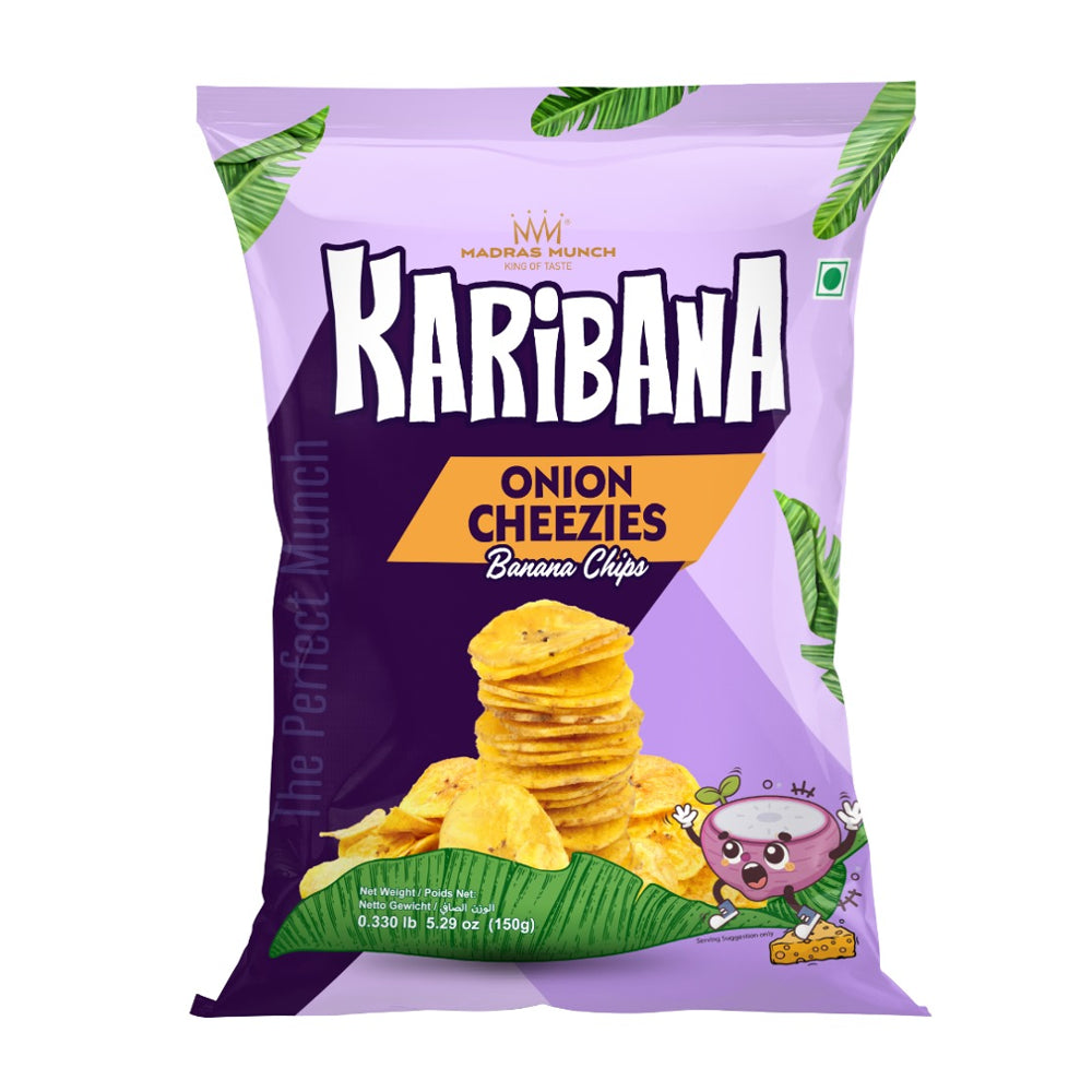 Karibana Banana Chips (Onion Cheezies) 150g