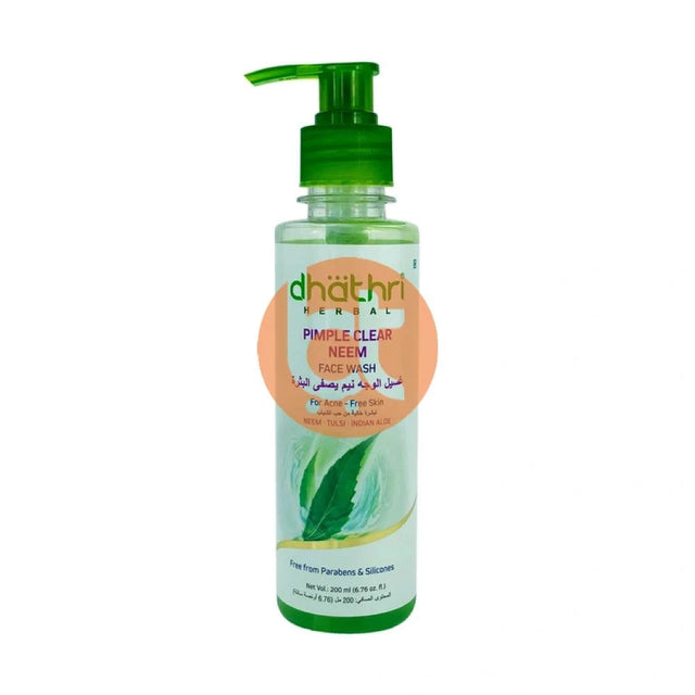 Dhathri Pimple Clear Neem Face Wash 200ml - Face Wash by Dhathri - New, Soaps & Facewash