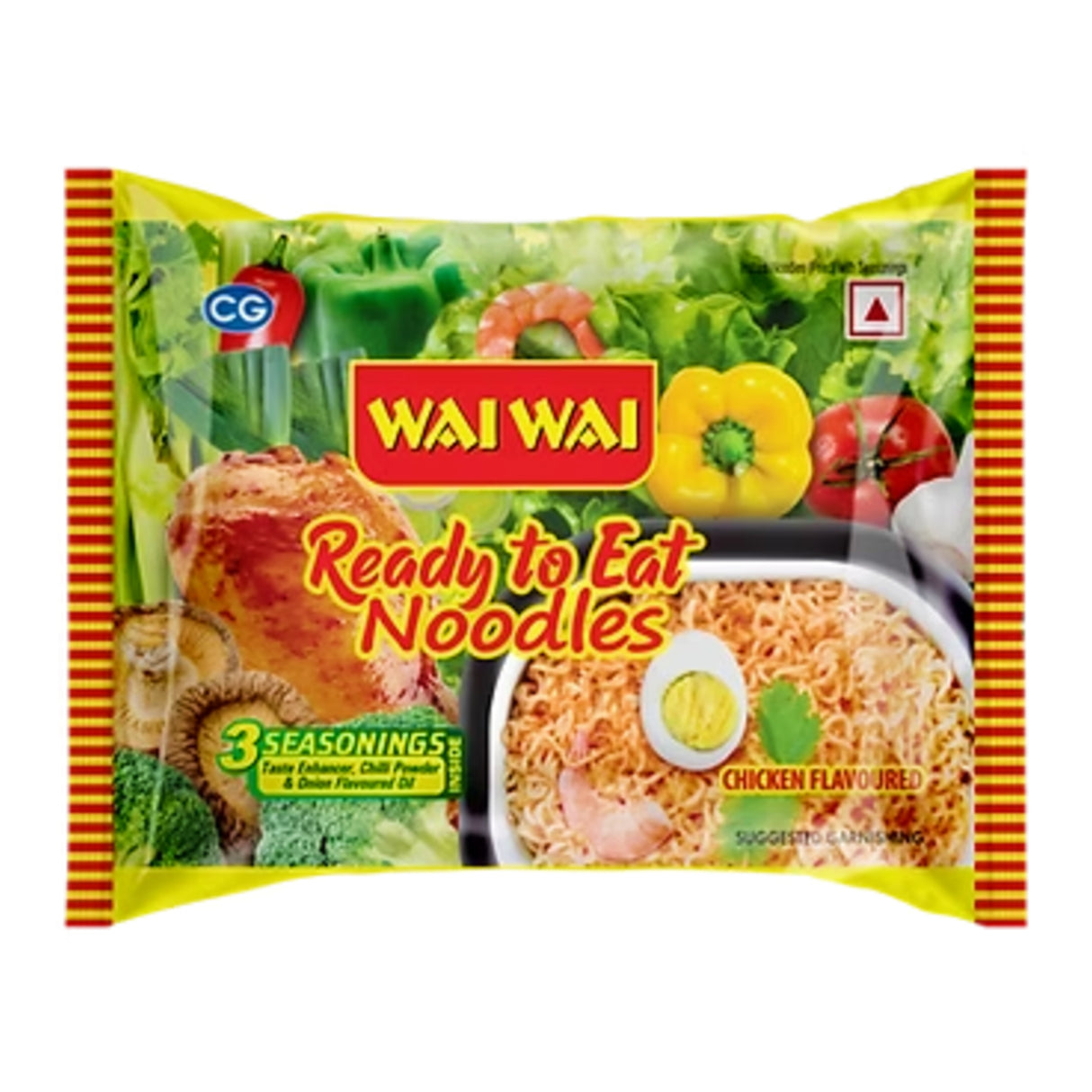 Wai Wai Chicken Noodles 5 in 1 Pack 375g