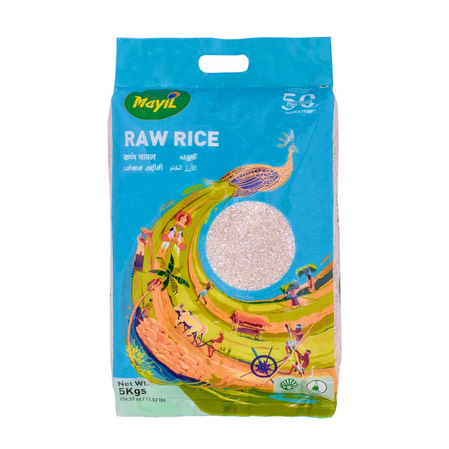 Mayil White Raw Rice (Pachari) 5kg Online at BigTrolley Groceries