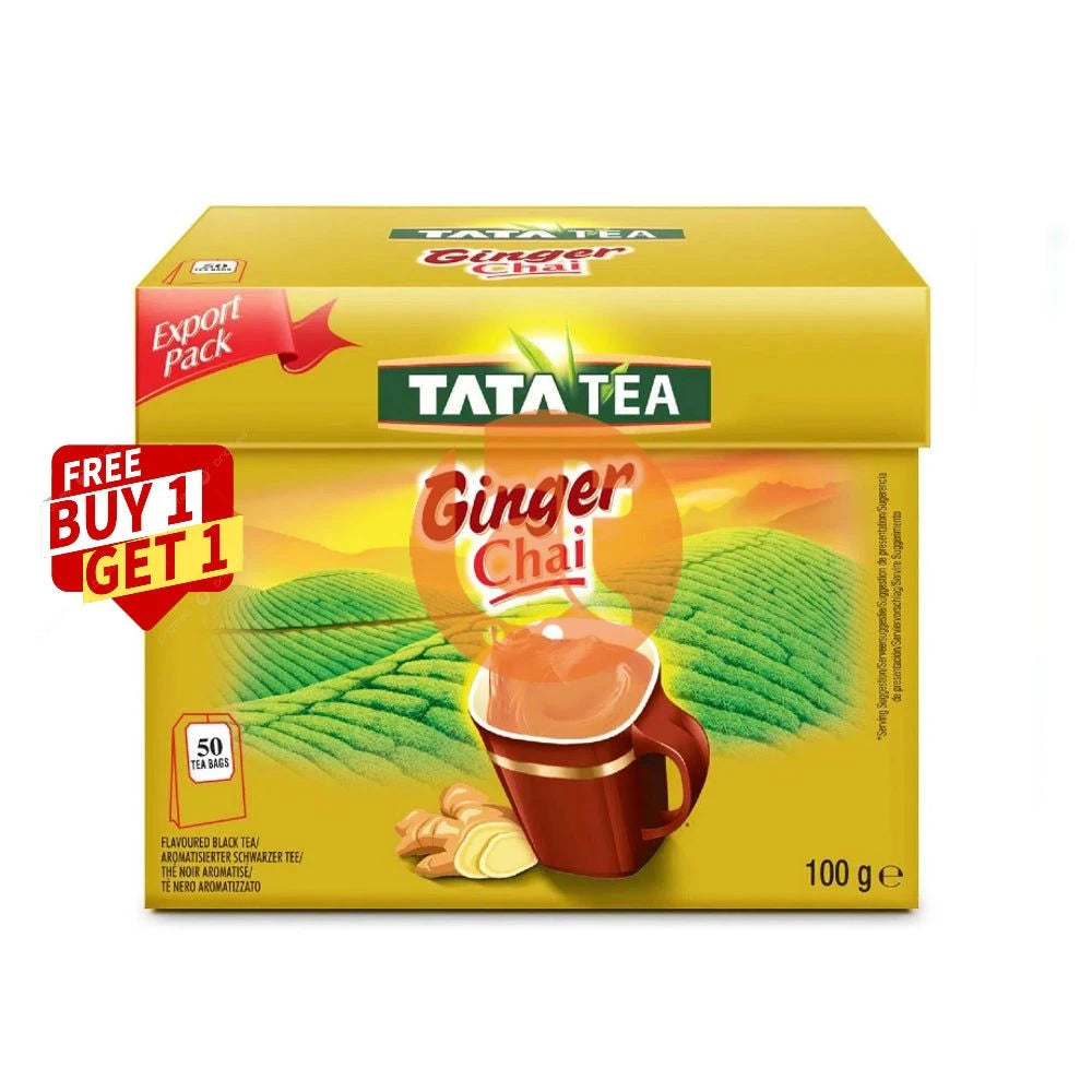 Tata Tea Ginger Tea Bags 50 Tea Bags 100g