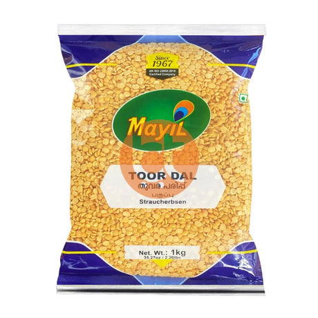 Mayil Premium Toor Dal, Thuvaram Paruppu 1Kg Online at BigTrolley