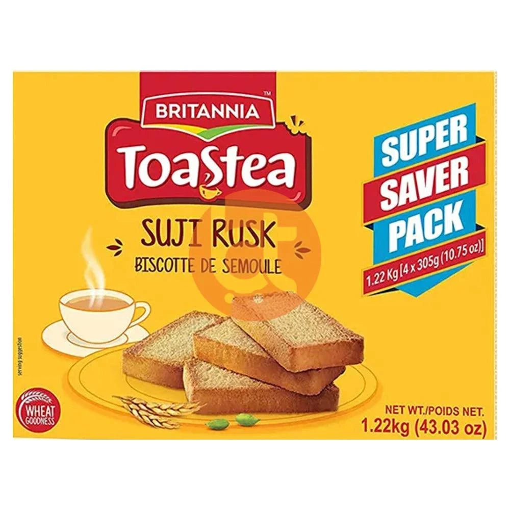 Britannia Wheat (Suji) Rusk 1.22Kg - Rusk by Britannia - rusk