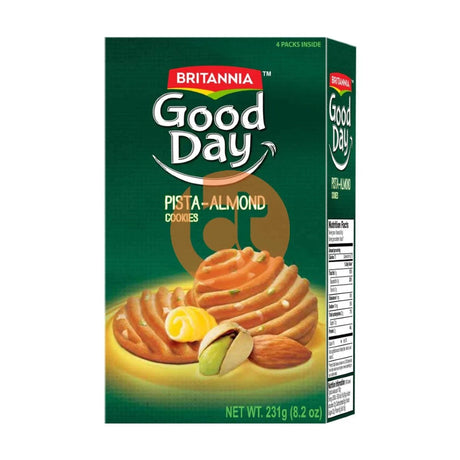 Britannia Good Day Pista Almond Cookies 231g - Biscuits by Britannia - Biscuits, New