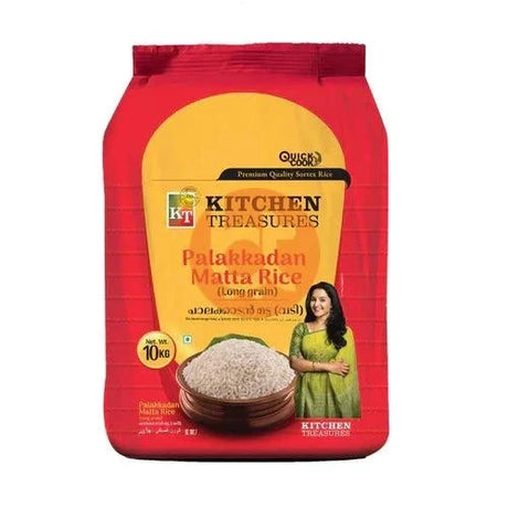 Kitchen Treasure Palakkadan Matta Rice 10Kg - Matta Rice by Kitchen Treasures - Matta Rice